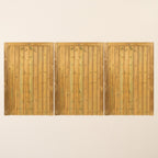 Croyde Scandinavian Redwood Bifold 3-Leaf Driveway Gate