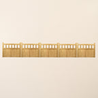 Cottage Scandinavian Redwood Bifold 5-Leaf Driveway Gate