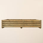 Scandinavian Redwood Half-Round Garden Planter