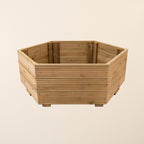 Scandinavian Redwood Hexagonal Decking Planter