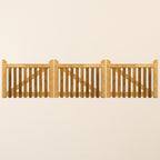 Salcombe Scandinavian Redwood Bifold 3-Leaf Driveway Gate
