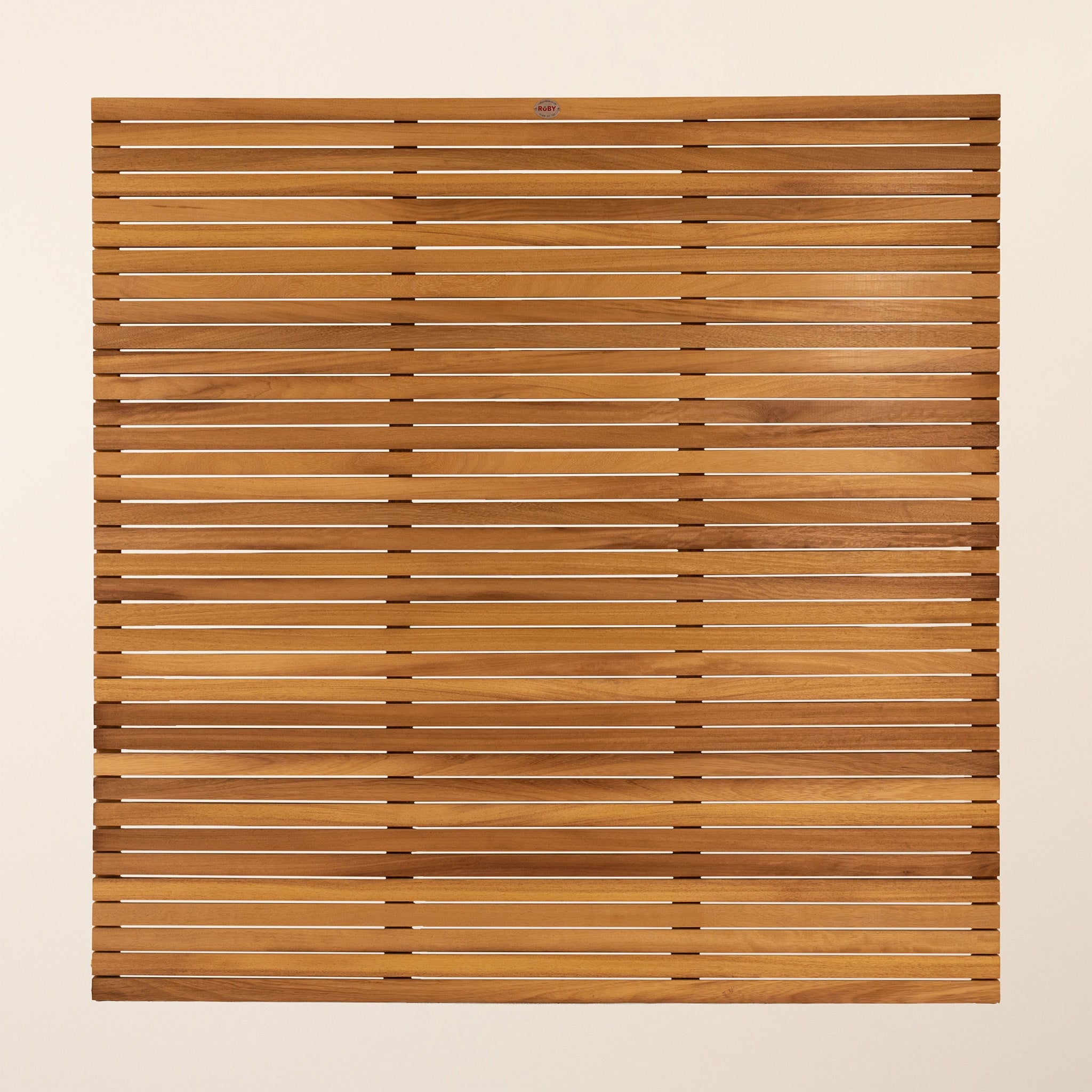 Iroko Slatted Fence Panels (6mm Spacings)