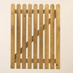 Pressure Treated Picket Round Top Side Gate (1.2m)