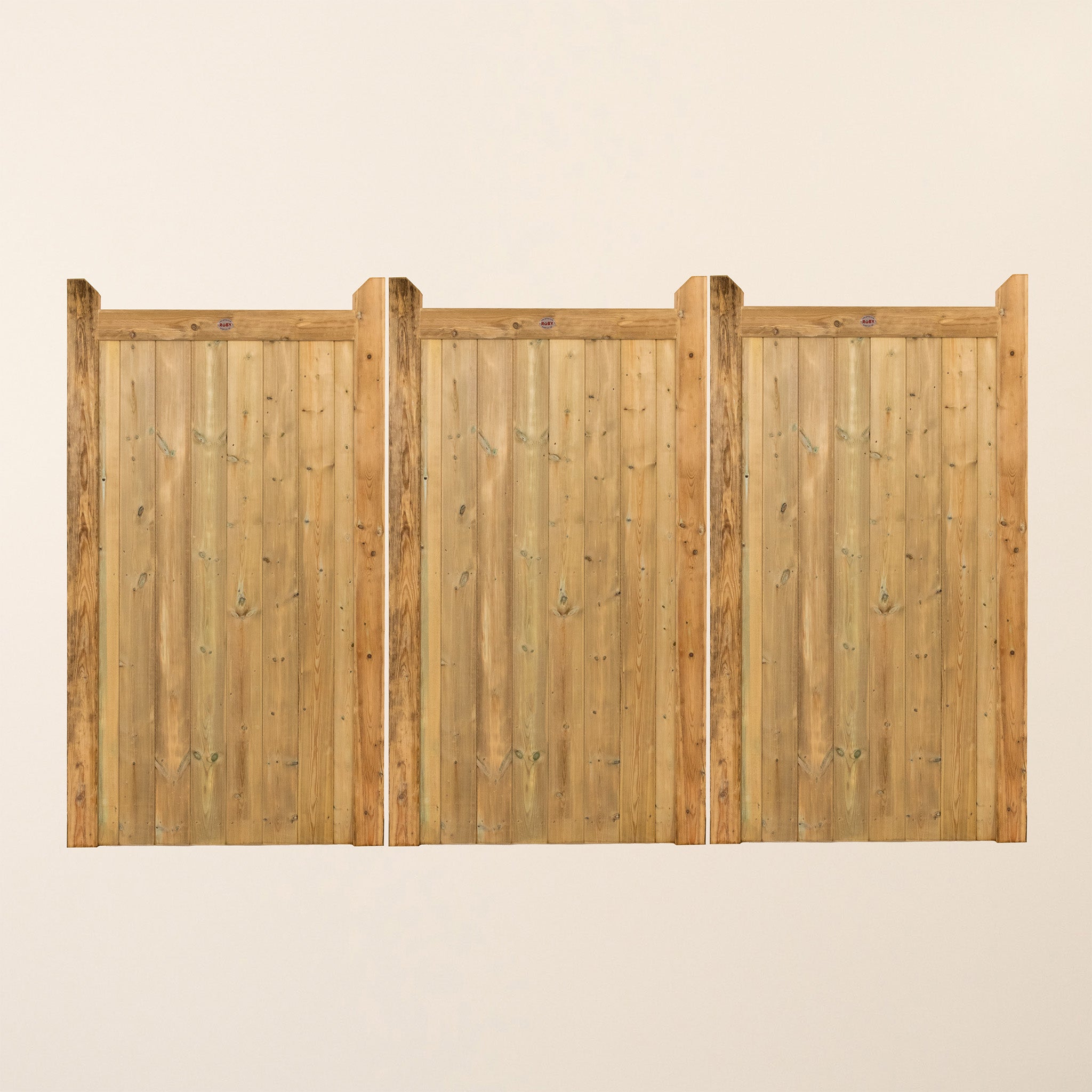 Highampton Scandinavian Redwood Bifold 3-Leaf Driveway Gate