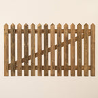 Pressure Treated Picket Side Gate Pointed Top (0.9m)