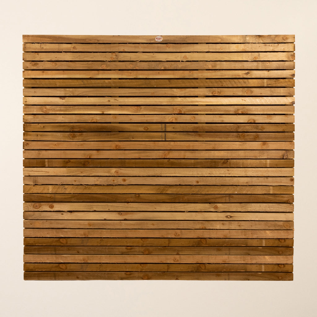 Scandinavian Redwood Rough Sawn Double Sided Slatted Panel