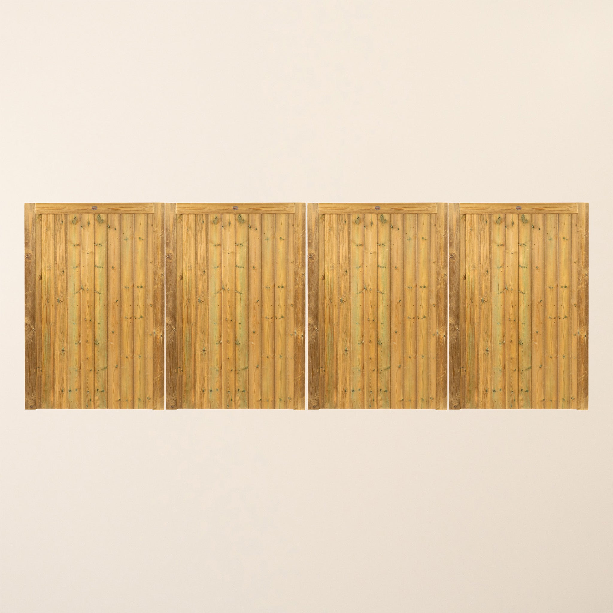 Croyde Scandinavian Redwood Bifold 4-Leaf Driveway Gate