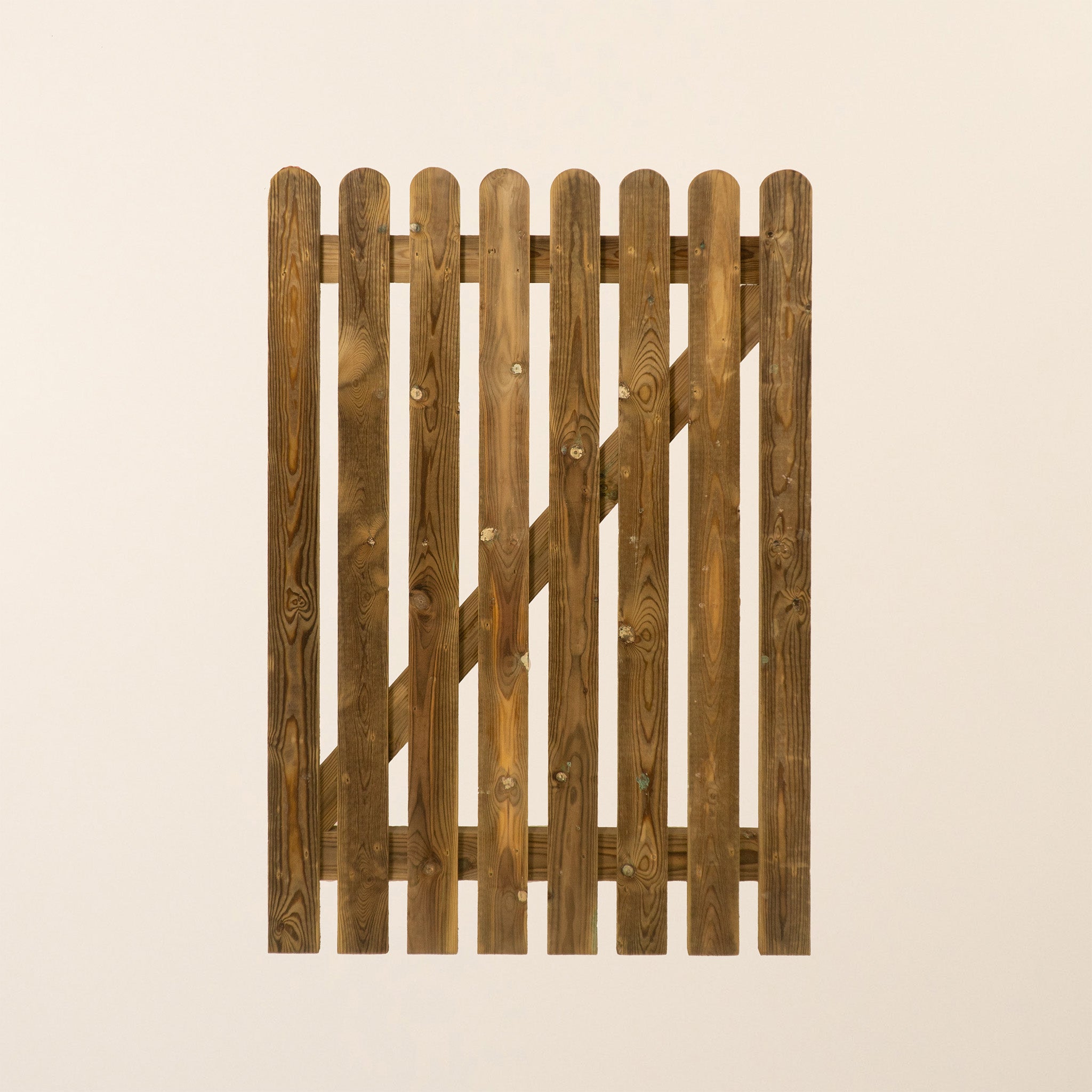 Round Top Pressure Treated Picket Side Gate (0.9m)