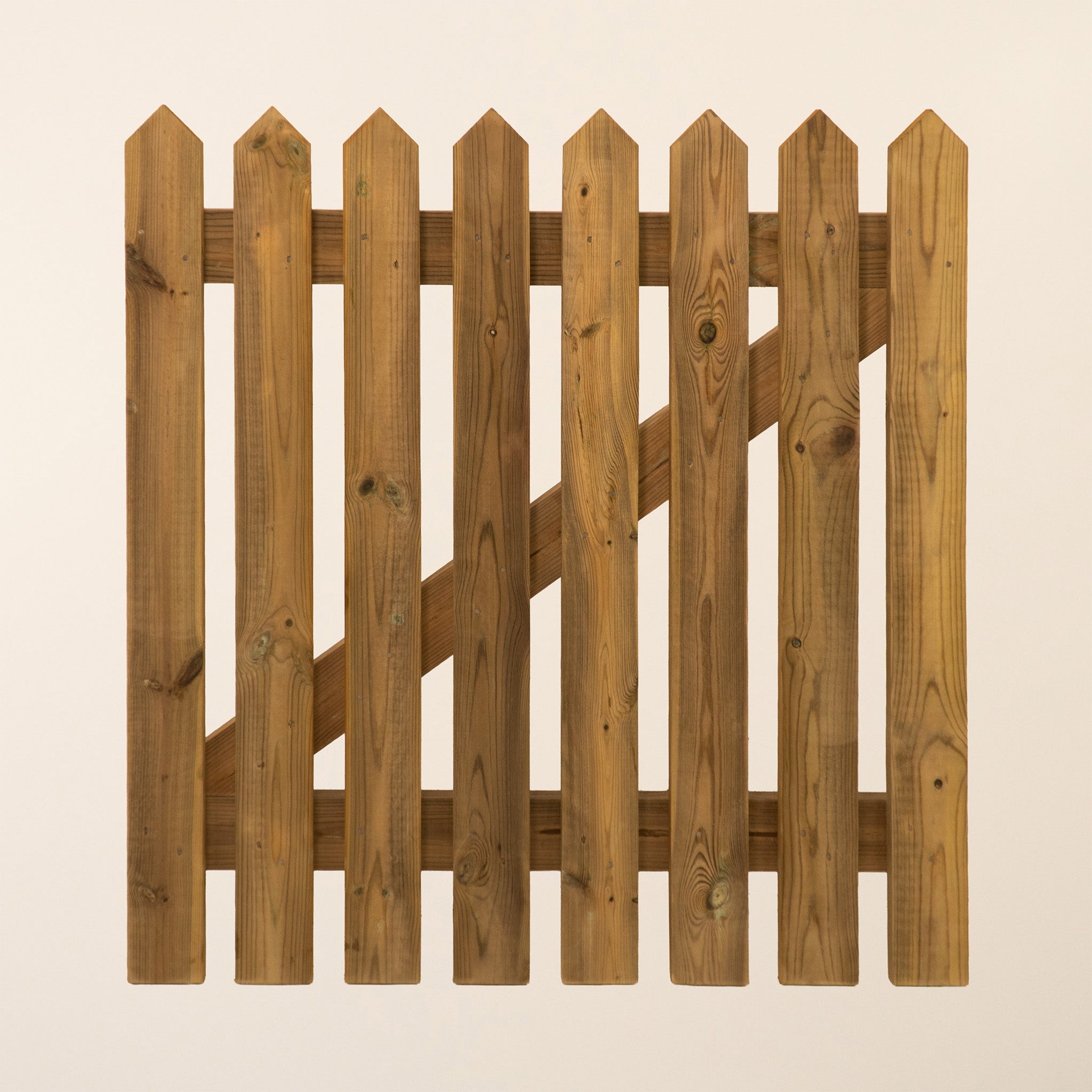 Pressure Treated Picket Side Gate Pointed Top 0.6m Height