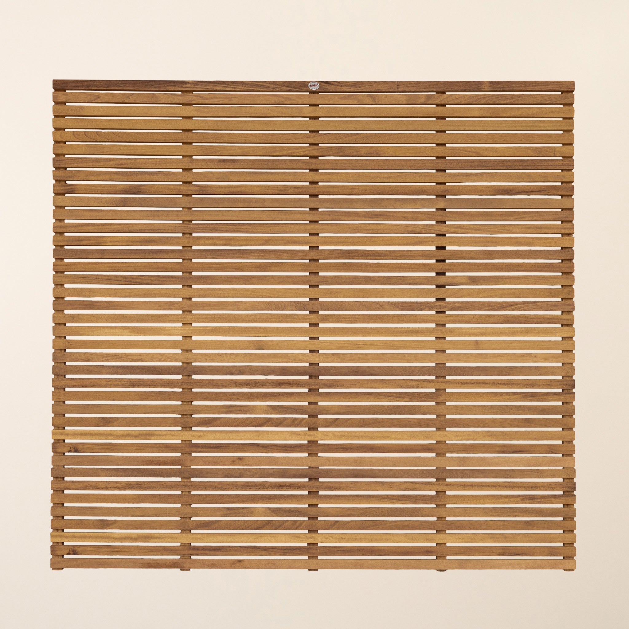 Iroko Slatted Fence Panels