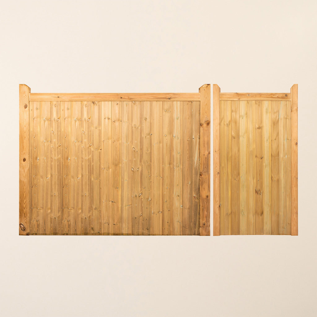 Highampton 3/4 Split Scandinavian Redwood T&G Entrance Gate (Pair)