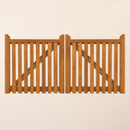 Salcombe Iroko Driveway Gate Pair