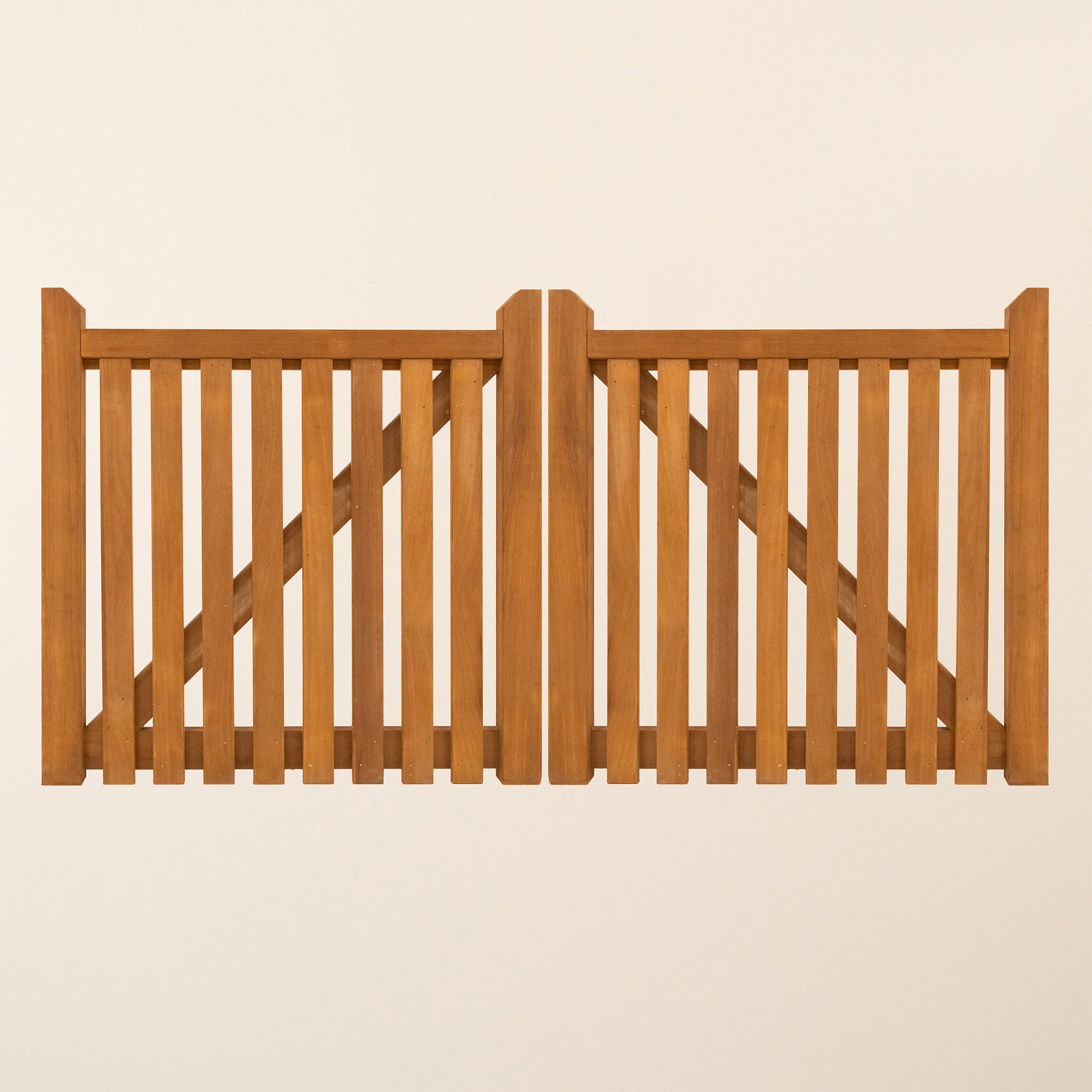 Salcombe Iroko Driveway Gate Pair