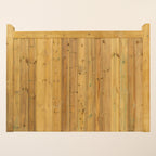 Highampton Scandinavian Redwood Mortise & Tenon Fence Panel