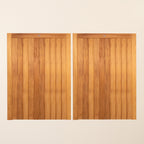 Croyde Iroko Mortise & Tenon Driveway Gate Pair