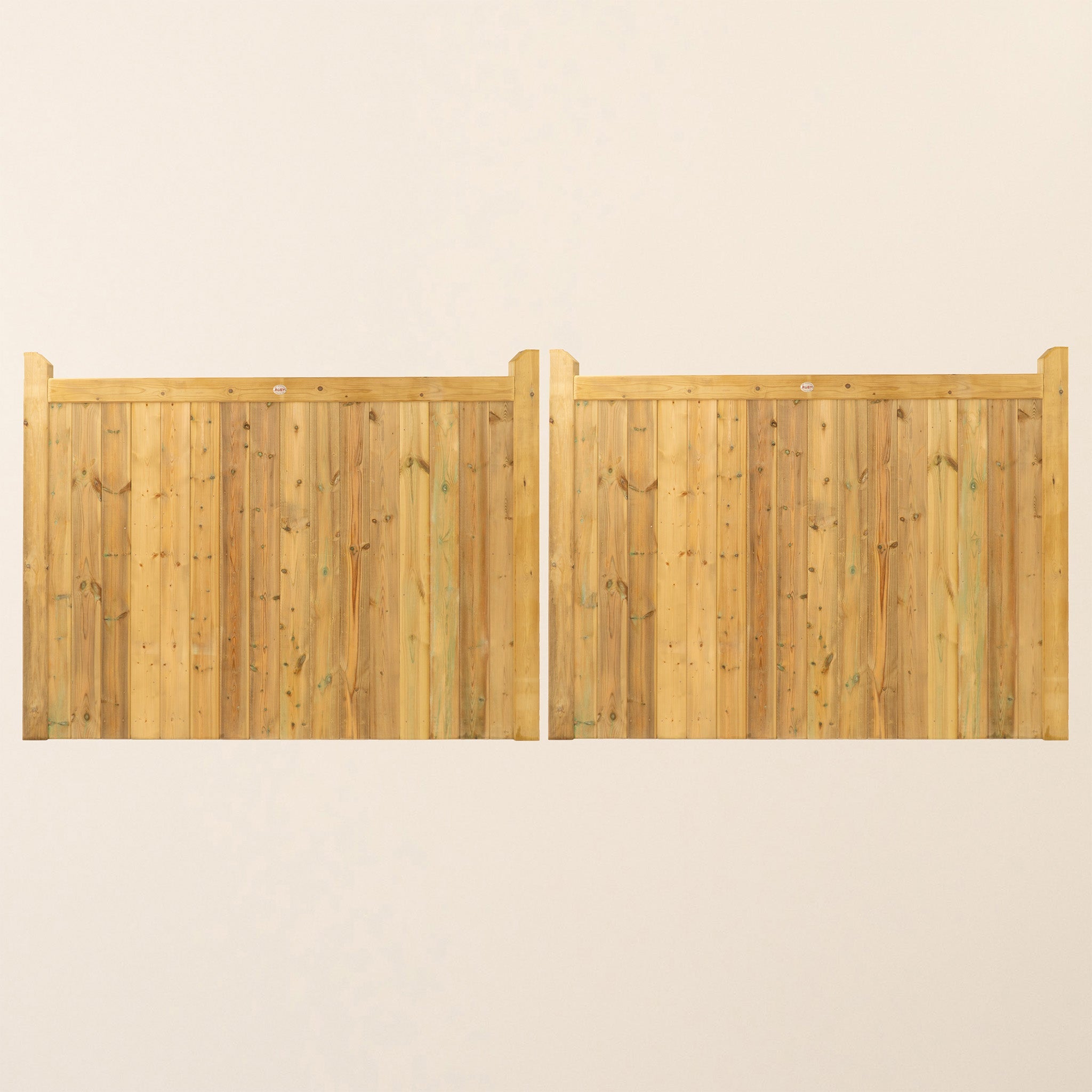 Highampton Scandinavian Redwood Mortise & Tenon Driveway Gate Pair