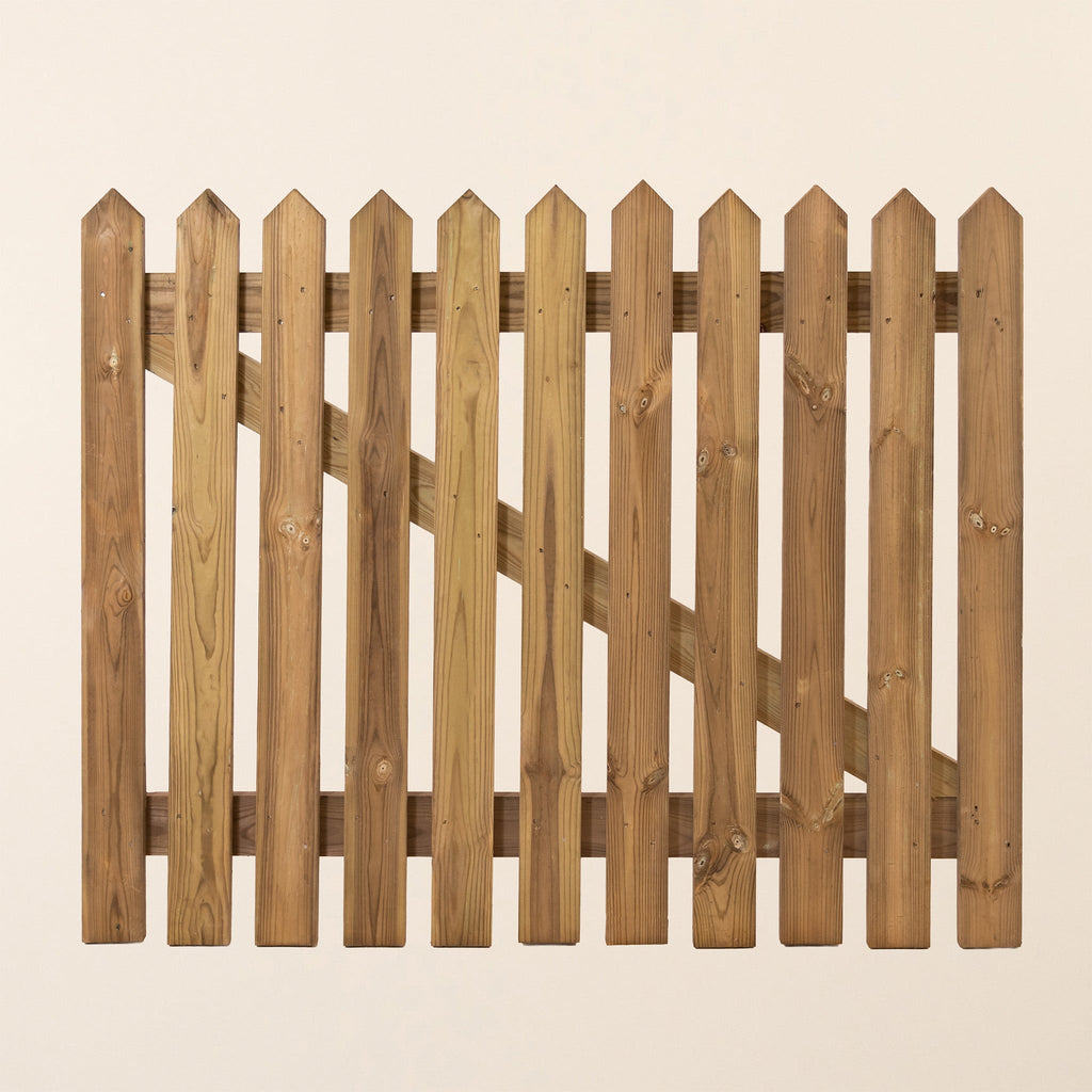 Pressure Treated Picket Side Gate Pointed Top (0.9m)