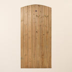 Instow Scandinavian Redwood Curved Top Tongue & Groove Side gate (2.4m High)