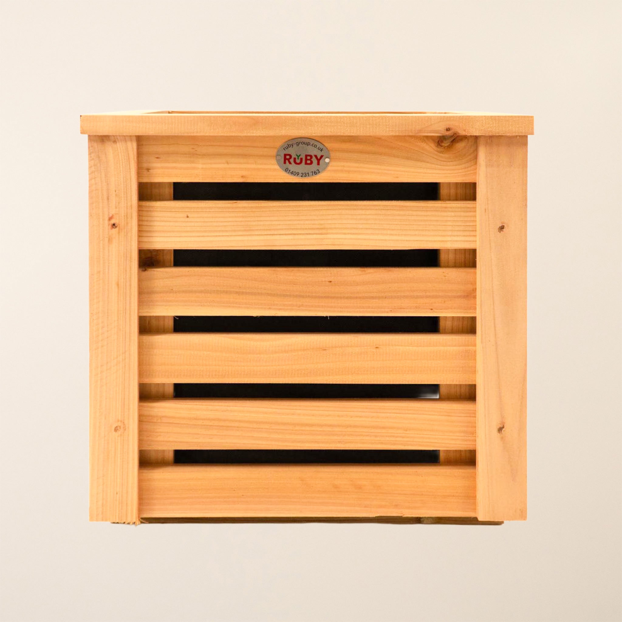Premium Cedar Horizontal Slatted Panel Planter