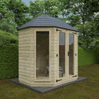 Tanalised Octagonal Full Pane Summerhouse