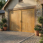 Croyde Scandinavian Redwood Garage Doors