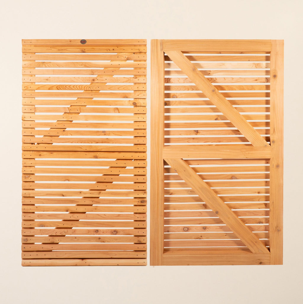 Cedar Single Slatted Gate