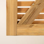 Scandinavian Redwood Slatted Driveway Gates