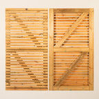 Scandinavian Redwood Slatted Single Gate