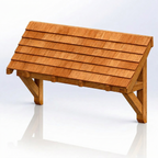 Pent Cedar Featheredge Roof Oak Porch Canopy