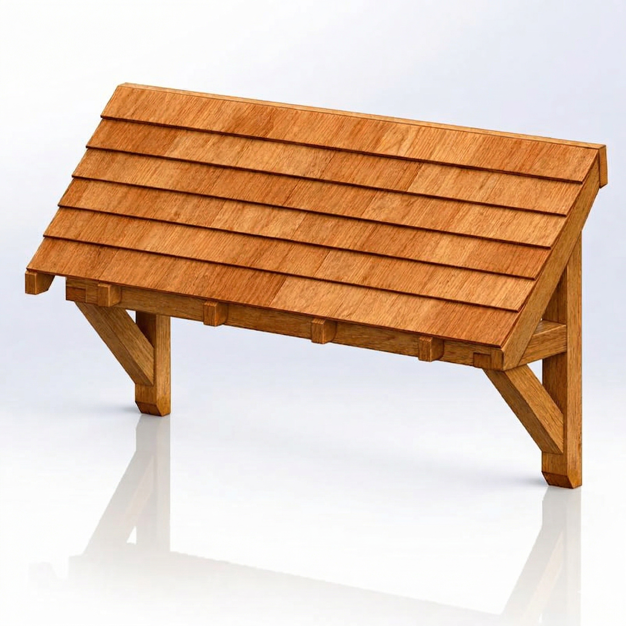 Pent Cedar Featheredge Roof Oak Porch Canopy