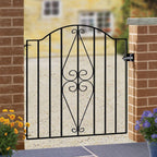 Helston Scroll Bow Top Steel Garden Gate