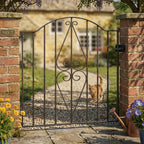 Helston Scroll Bow Top Steel Garden Gate
