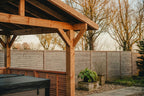 Half-Height Slatted Wall with Pergola Kit (Individual Wall)