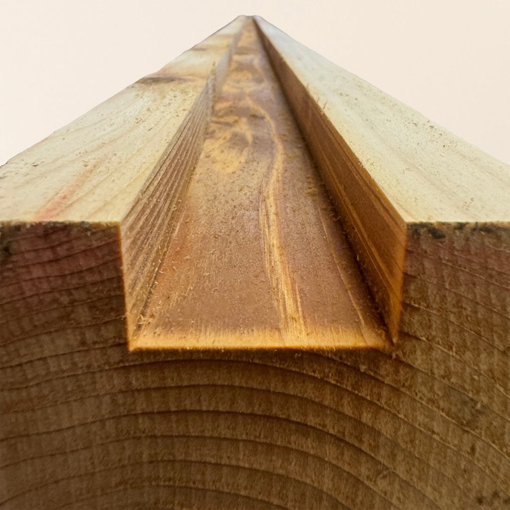 British Cedar Rebated Slot in Fence Posts