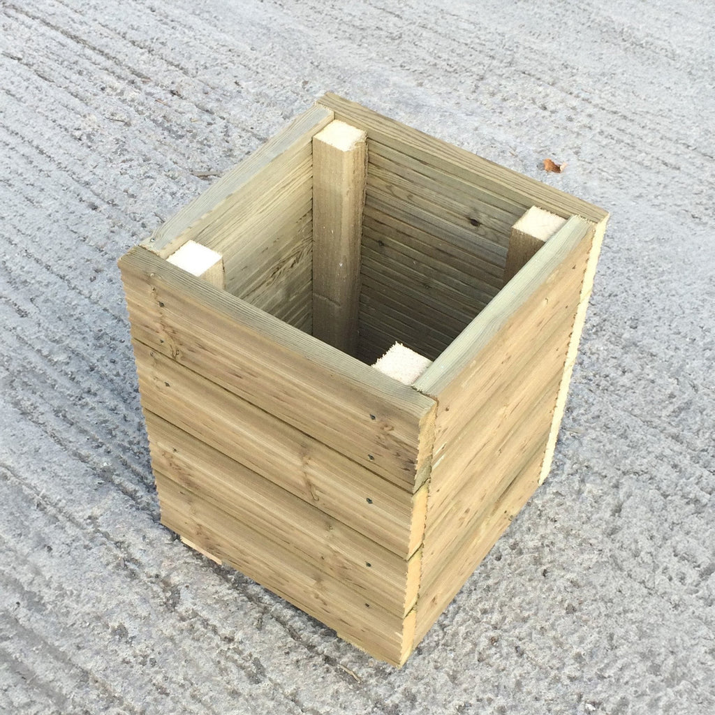 Scandinavian Redwood Square Decking Planter