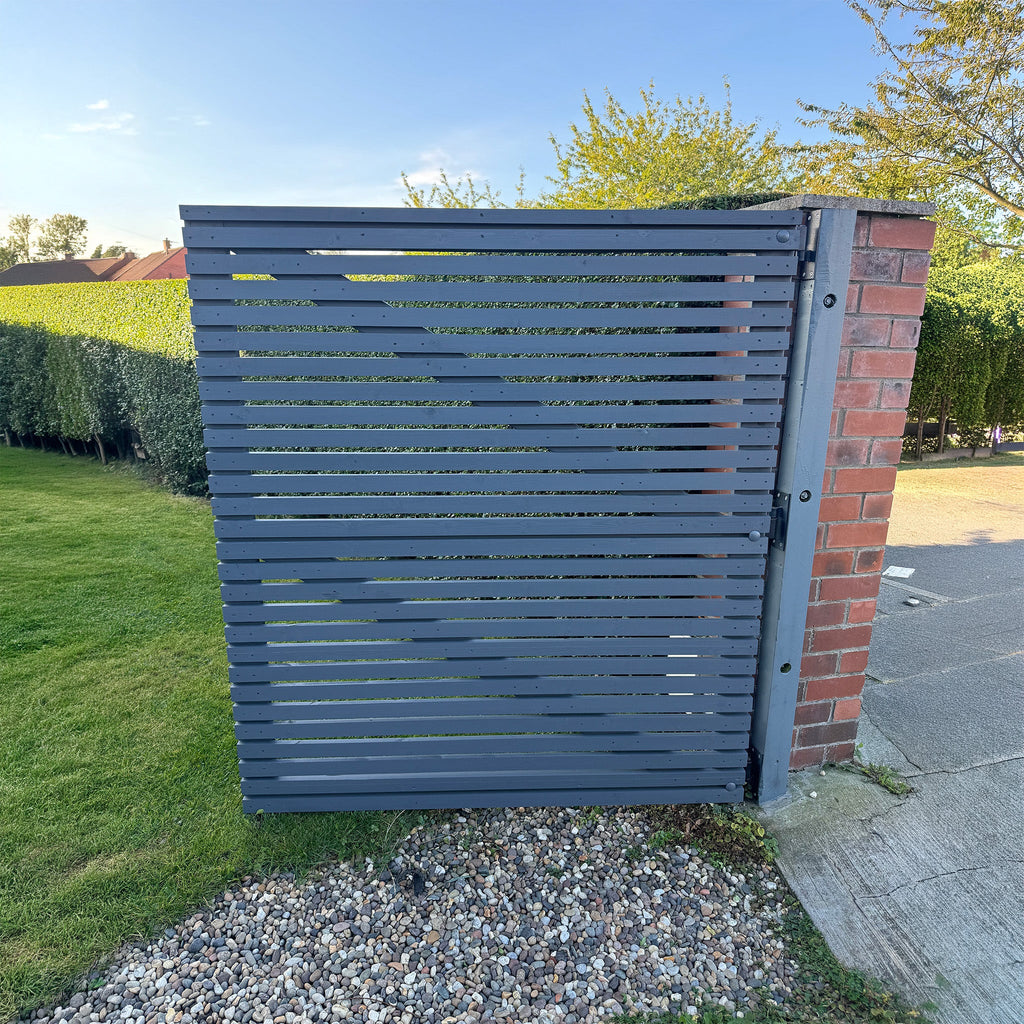 Scandinavian Redwood 3/4 & 1/4 Split Slatted Gate