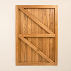 Iroko Solid Garage Door Pair