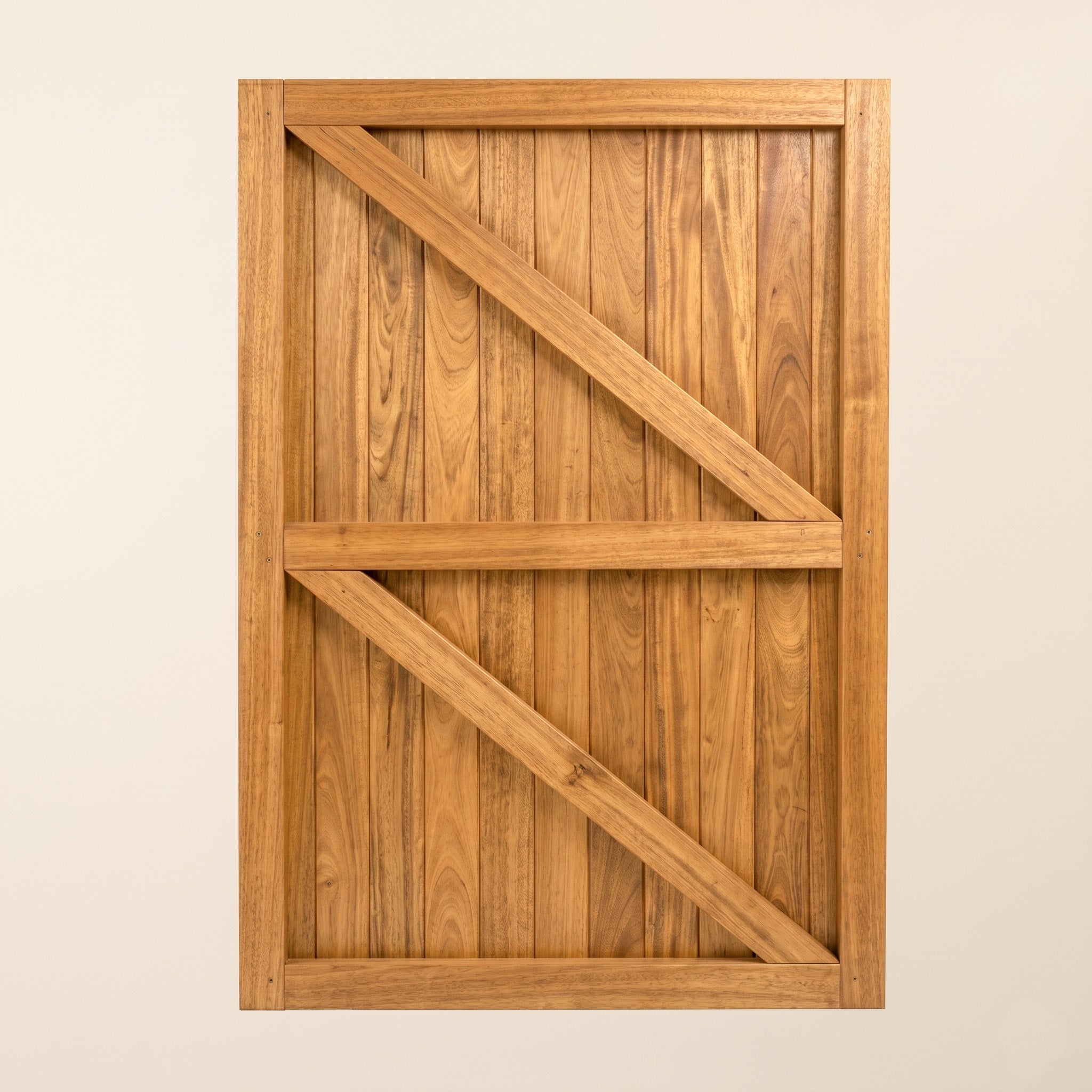 Iroko Solid Garage Door Pair