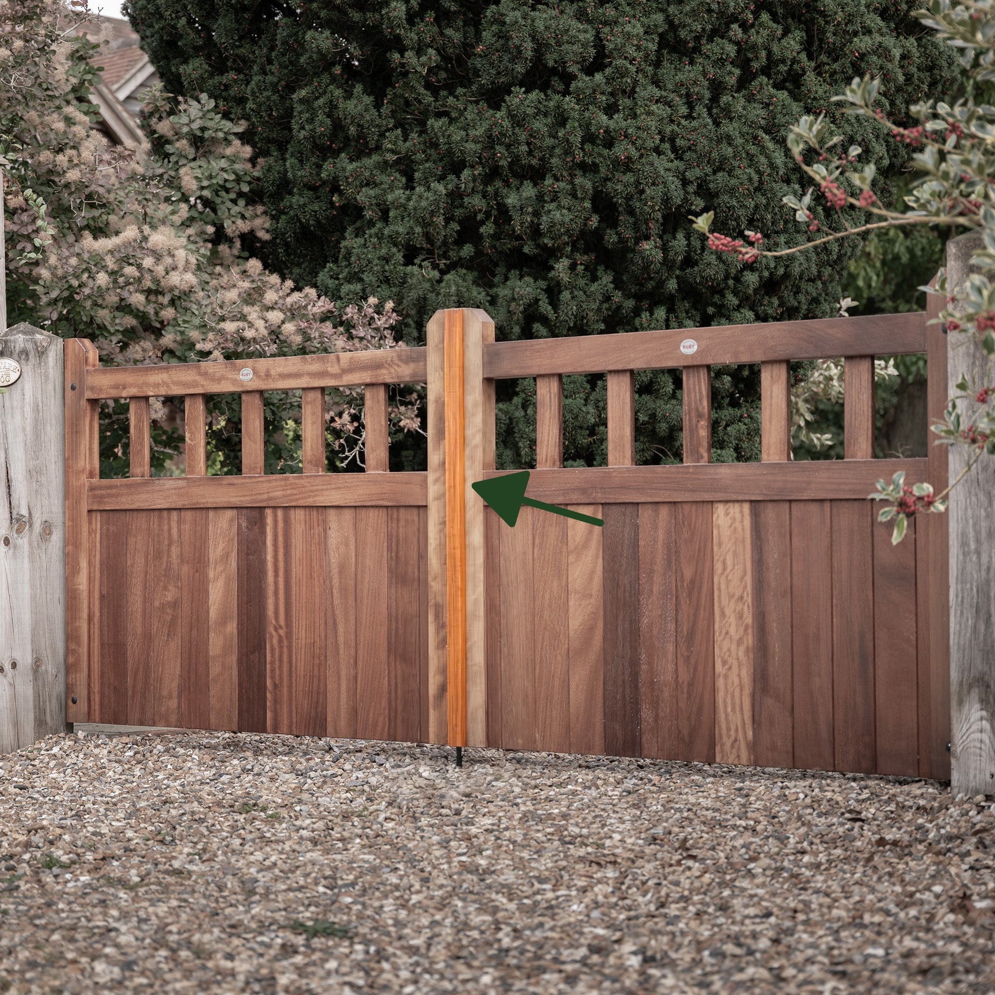Gate Closing Strip - Iroko Gates