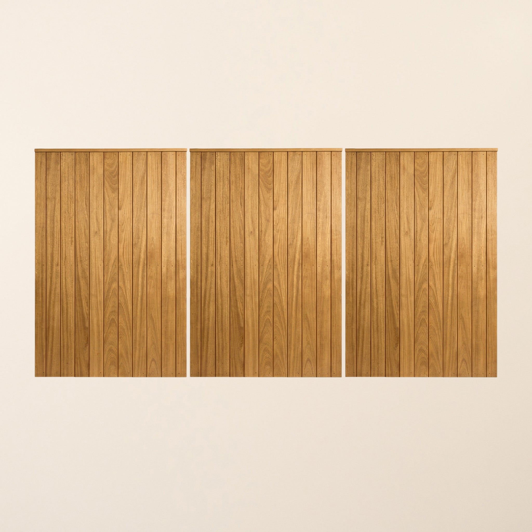 Clovelly Iroko Bifold 3-Leaf Driveway Gate