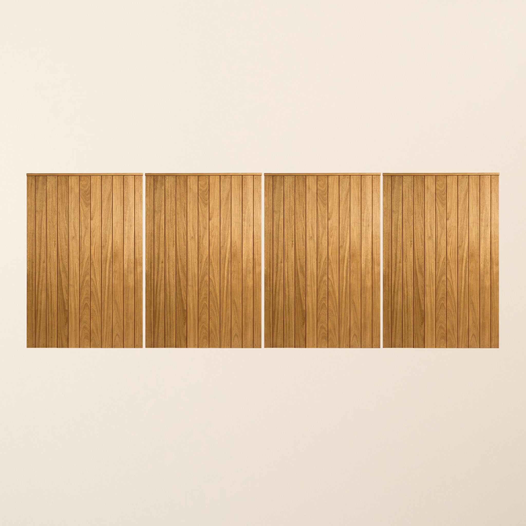 Clovelly Iroko Bifold 4-Leaf Driveway Gate