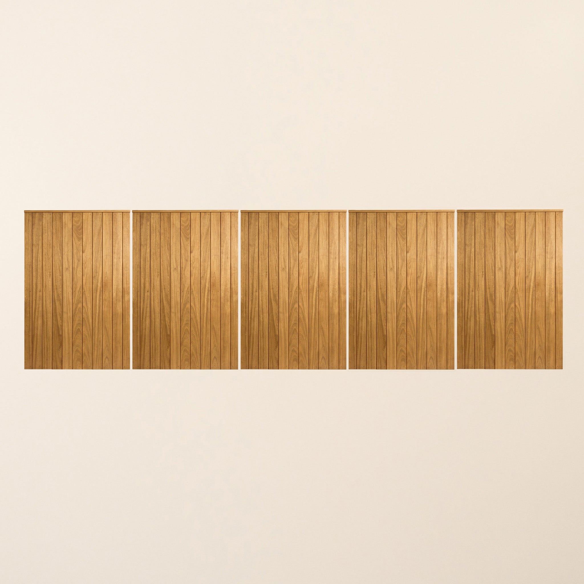 Clovelly Iroko 5-Leaf Driveway Gate
