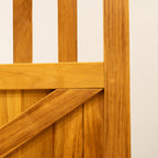 Iroko Swan Neck Cottage Driveway Gate Pair
