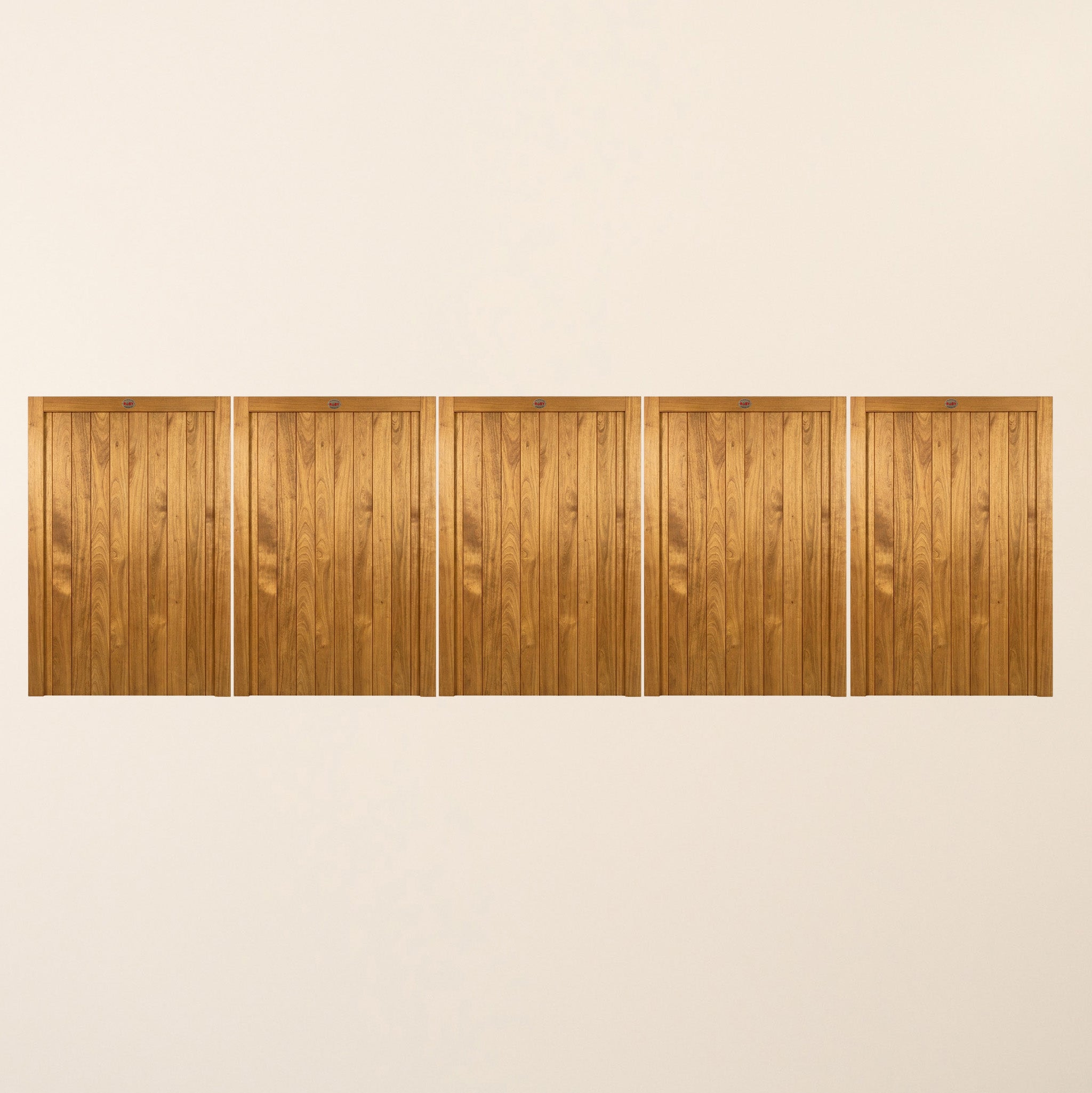 Croyde Iroko 5-Leaf Driveway Gate