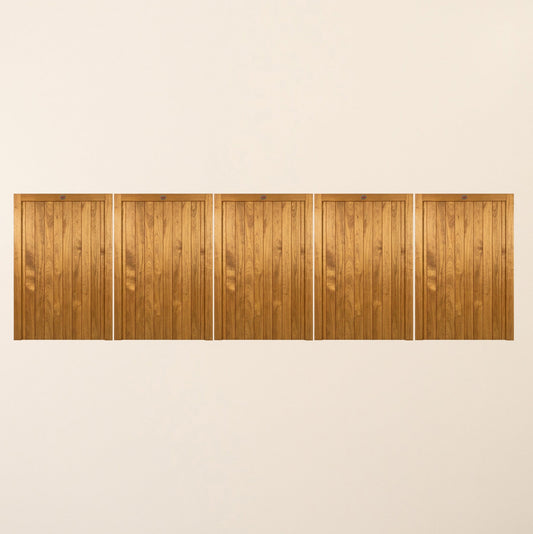 Croyde Iroko 5-Leaf Driveway Gate