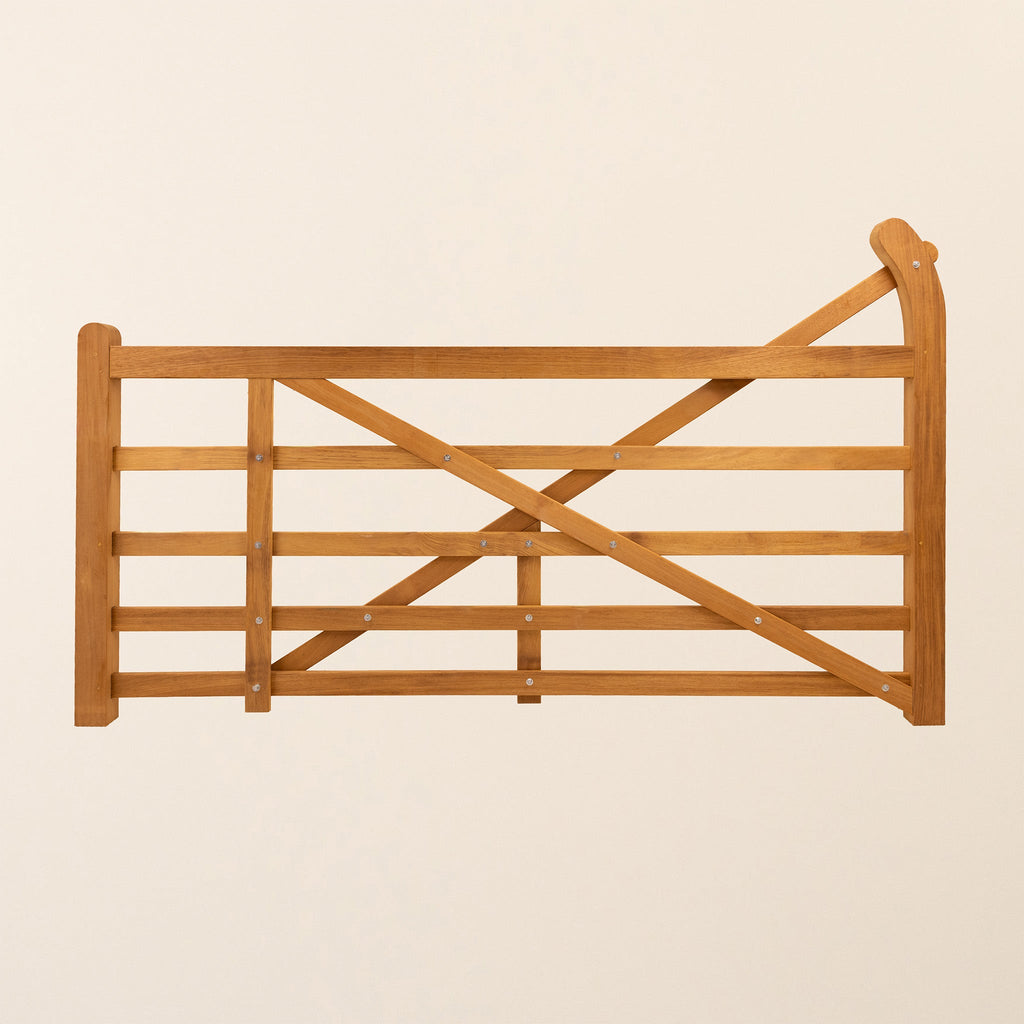 Exbourne Iroko Hardwood Curved Heel Gate