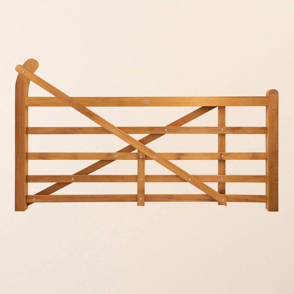 Exbourne Iroko Hardwood Curved Heel Gate