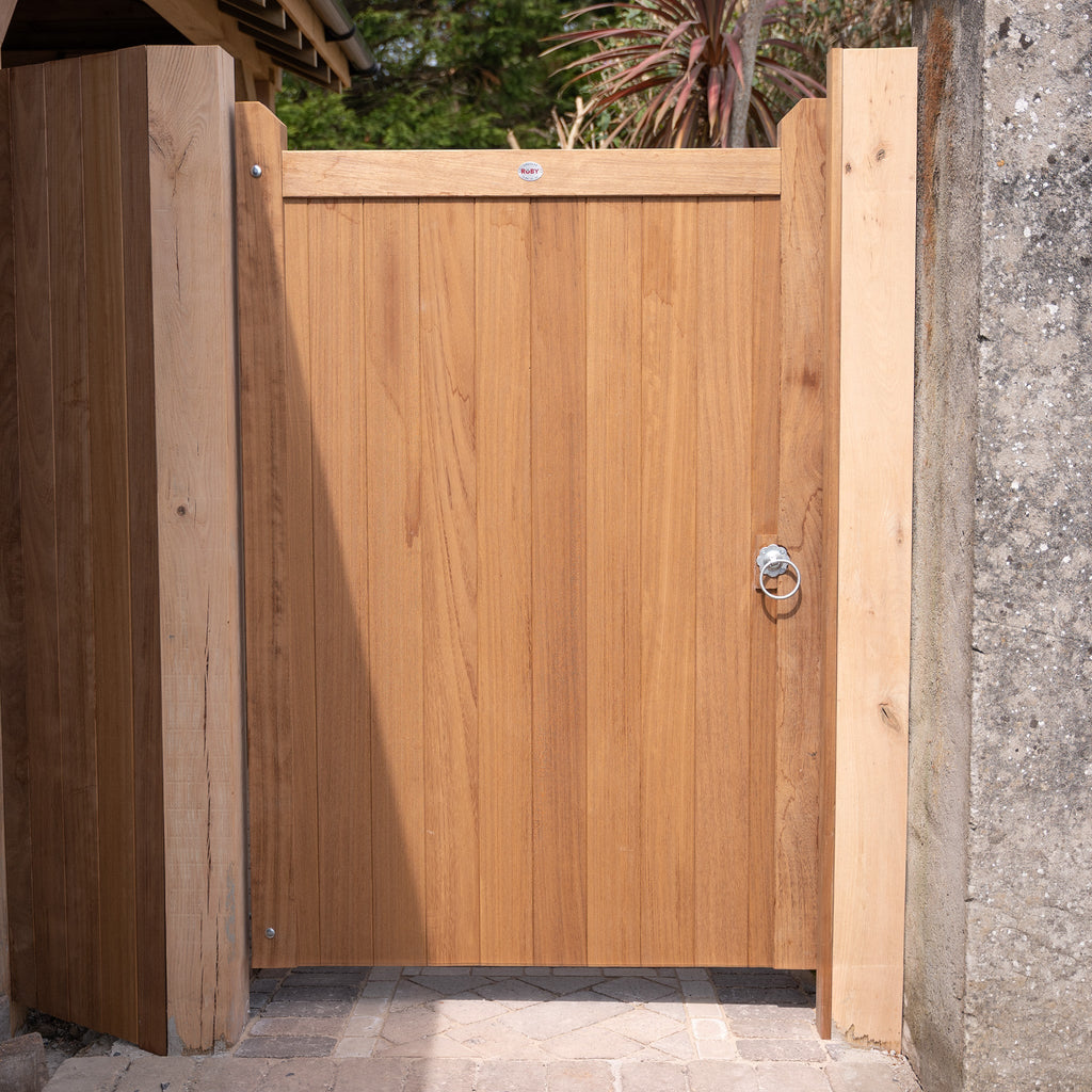 Highampton Iroko Mortise & Tenon Single Entrance Gate