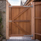 Highampton Iroko Mortise & Tenon Single Entrance Gate