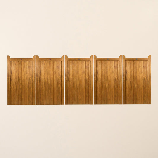 Highampton Iroko 5-Leaf Driveway Gate